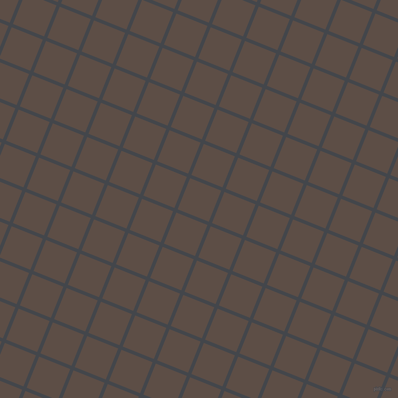 68/158 degree angle diagonal checkered chequered lines, 7 pixel line width, 67 pixel square size, Steel Grey and Saddle plaid checkered seamless tileable