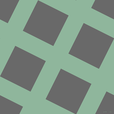 63/153 degree angle diagonal checkered chequered lines, 70 pixel lines width, 142 pixel square size, Summer Green and Dim Gray plaid checkered seamless tileable