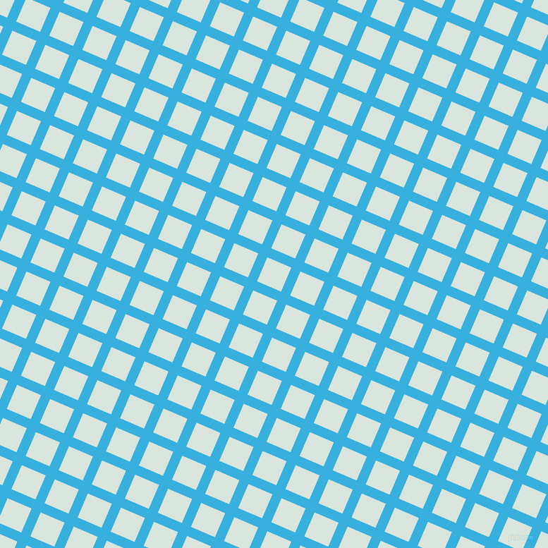 67/157 degree angle diagonal checkered chequered lines, 14 pixel line width, 37 pixel square size, Summer Sky and Swans Down plaid checkered seamless tileable