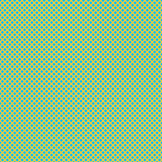 45/135 degree angle diagonal checkered chequered lines, 4 pixel line width, 8 pixel square size, Sunglow and Deep Sky Blue plaid checkered seamless tileable