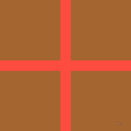 checkered chequered horizontal vertical lines, 35 pixel line width, 403 pixel square size, Sunset Orange and Mai Tai plaid checkered seamless tileable