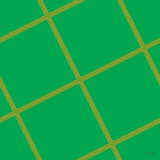 27/117 degree angle diagonal checkered chequered lines, 17 pixel lines width, 234 pixel square size, Sushi and Pigment Green plaid checkered seamless tileable