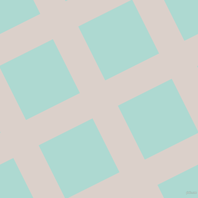 27/117 degree angle diagonal checkered chequered lines, 95 pixel line width, 202 pixel square size, Swiss Coffee and Scandal plaid checkered seamless tileable