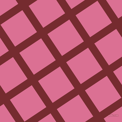 34/124 degree angle diagonal checkered chequered lines, 26 pixel lines width, 91 pixel square size, Tamarillo and Pale Violet Red plaid checkered seamless tileable