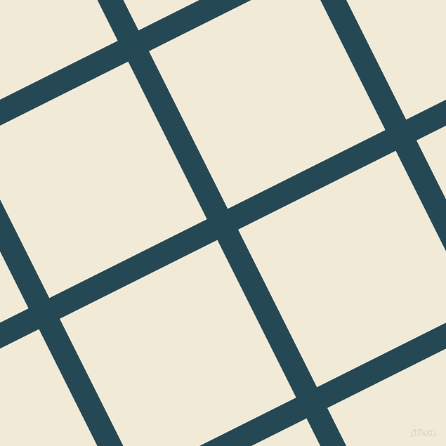 27/117 degree angle diagonal checkered chequered lines, 33 pixel line width, 251 pixel square size, Teal Blue and Half Pearl Lusta plaid checkered seamless tileable