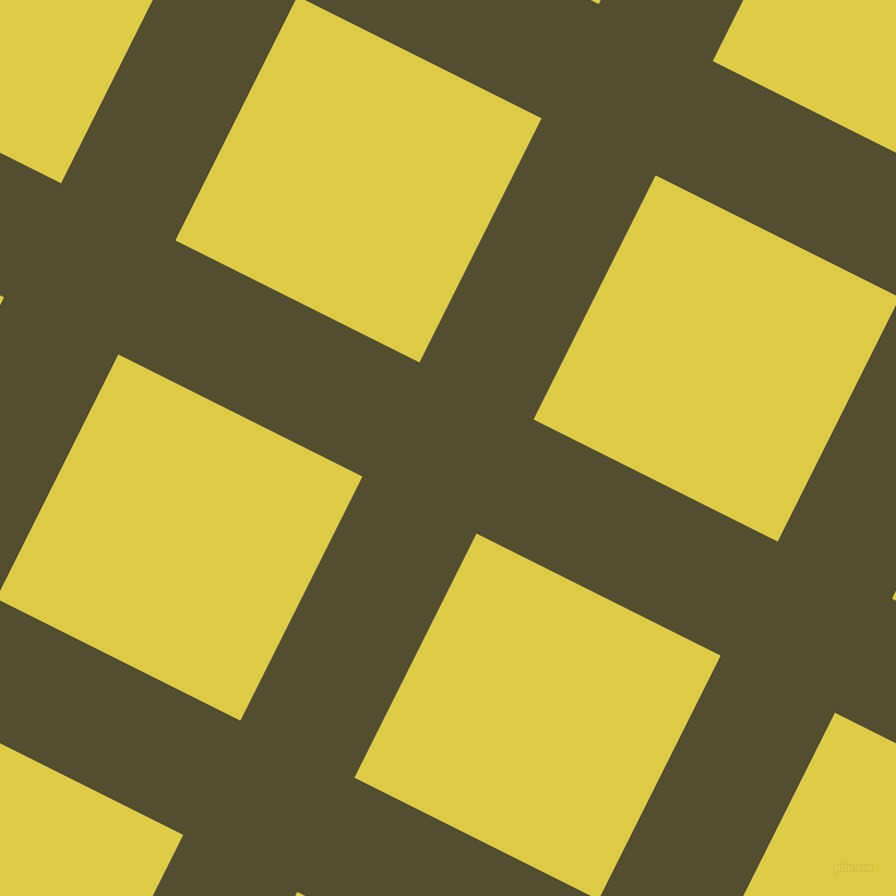 63/153 degree angle diagonal checkered chequered lines, 117 pixel lines width, 250 pixel square size, Thatch Green and Confetti plaid checkered seamless tileable