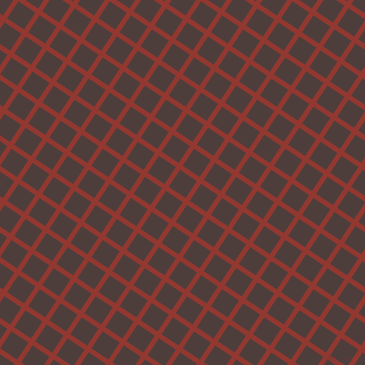56/146 degree angle diagonal checkered chequered lines, 7 pixel lines width, 29 pixel square size, Thunderbird and Crater Brown plaid checkered seamless tileable