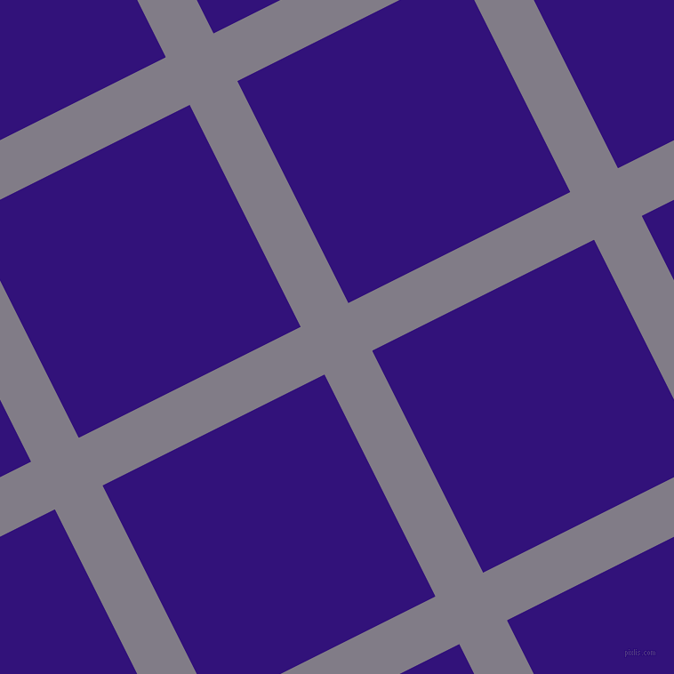 27/117 degree angle diagonal checkered chequered lines, 60 pixel line width, 279 pixel square size, Topaz and Persian Indigo plaid checkered seamless tileable