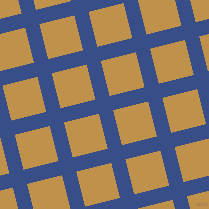 14/104 degree angle diagonal checkered chequered lines, 47 pixel lines width, 116 pixel square size, Tory Blue and Tussock plaid checkered seamless tileable