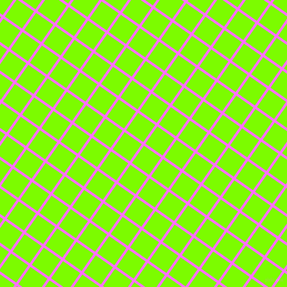 55/145 degree angle diagonal checkered chequered lines, 5 pixel line width, 41 pixel square size, Ultra Pink and Lawn Green plaid checkered seamless tileable