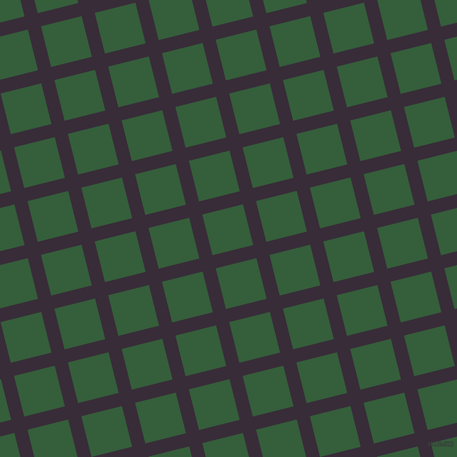 14/104 degree angle diagonal checkered chequered lines, 19 pixel line width, 59 pixel square size, Valentino and Hunter Green plaid checkered seamless tileable