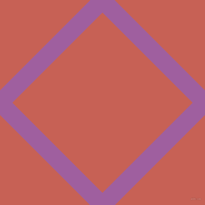 45/135 degree angle diagonal checkered chequered lines, 60 pixel line width, 439 pixel square size, Violet Blue and Sunglo plaid checkered seamless tileable
