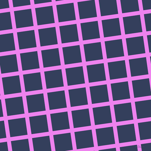 8/98 degree angle diagonal checkered chequered lines, 14 pixel lines width, 61 pixel square size, Violet and Gulf Blue plaid checkered seamless tileable