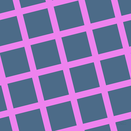 14/104 degree angle diagonal checkered chequered lines, 22 pixel lines width, 87 pixel square size, Violet and Wedgewood plaid checkered seamless tileable