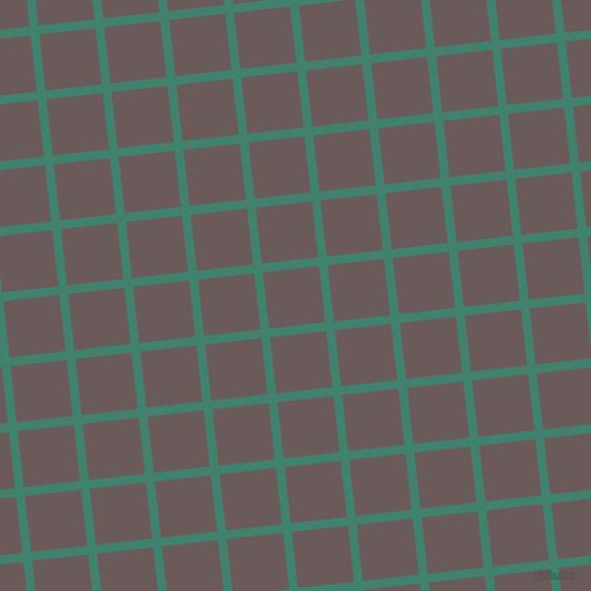 6/96 degree angle diagonal checkered chequered lines, 8 pixel lines width, 51 pixel square size, Viridian and Zambezi plaid checkered seamless tileable