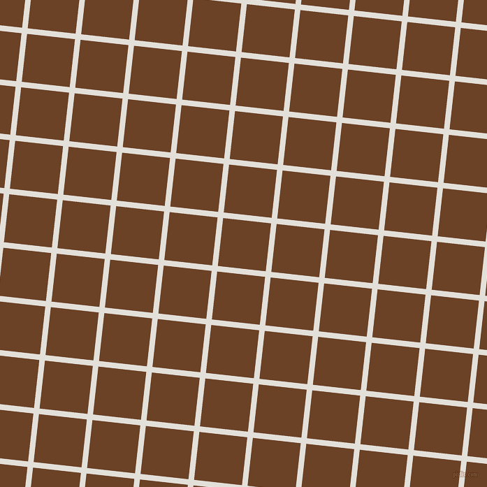 84/174 degree angle diagonal checkered chequered lines, 8 pixel line width, 69 pixel square size, Vista White and Semi-Sweet Chocolate plaid checkered seamless tileable