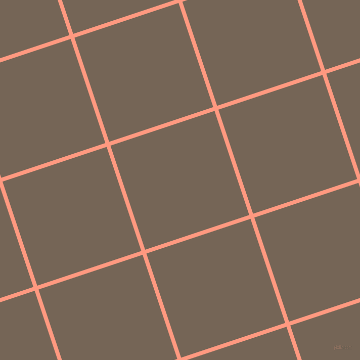 18/108 degree angle diagonal checkered chequered lines, 8 pixel line width, 217 pixel square sizeVivid Tangerine and Pine Cone plaid checkered seamless tileable
