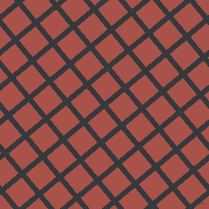 40/130 degree angle diagonal checkered chequered lines, 17 pixel lines width, 71 pixel square size, Vulcan and Apple Blossom plaid checkered seamless tileable
