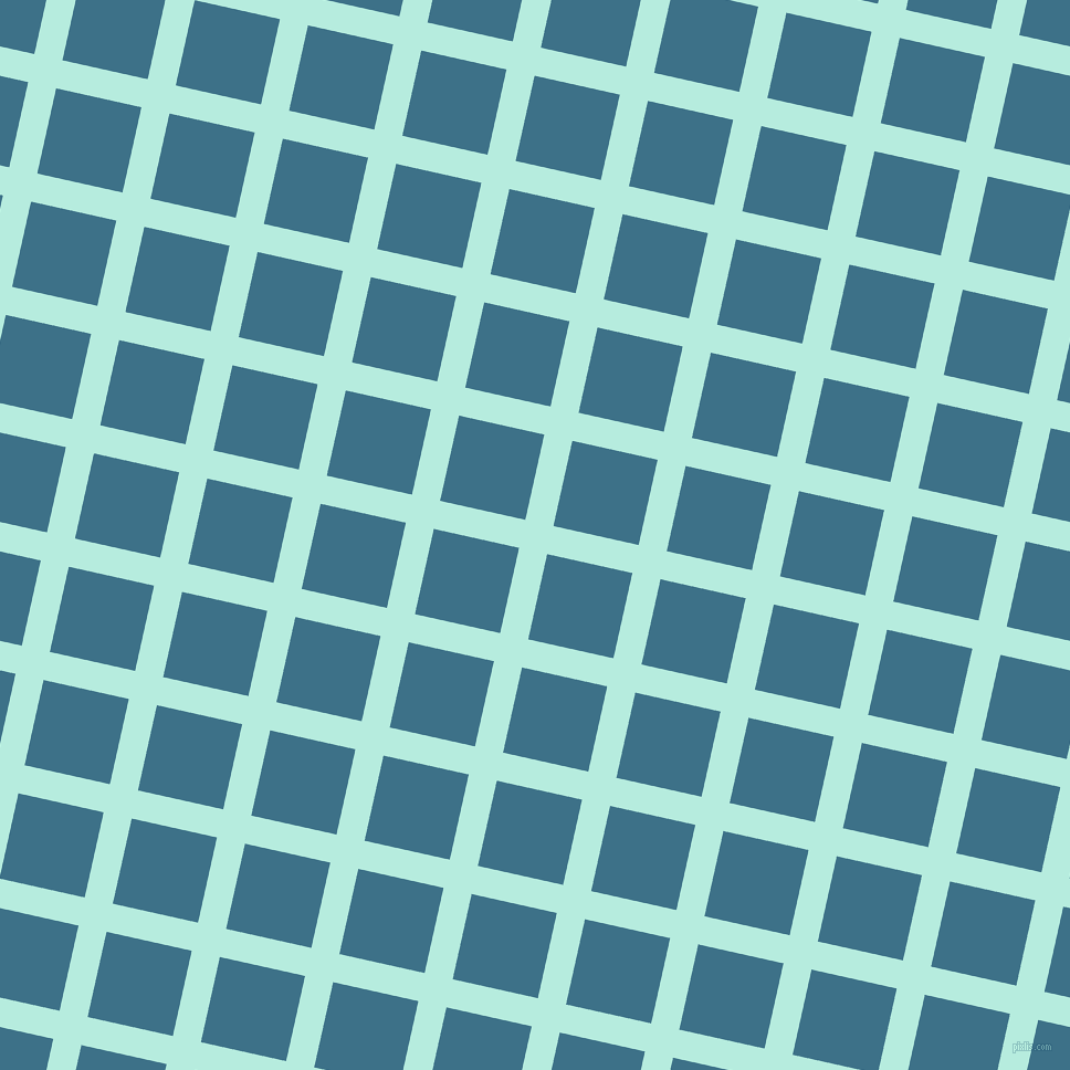 77/167 degree angle diagonal checkered chequered lines, 26 pixel line width, 79 pixel square size, Water Leaf and Calypso plaid checkered seamless tileable