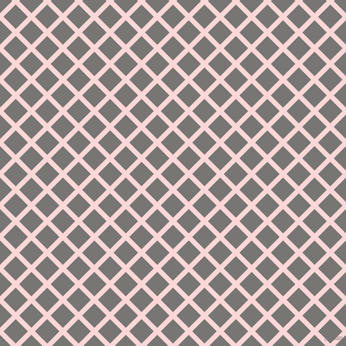 45/135 degree angle diagonal checkered chequered lines, 10 pixel lines width, 35 pixel square size, We Peep and Dove Grey plaid checkered seamless tileable