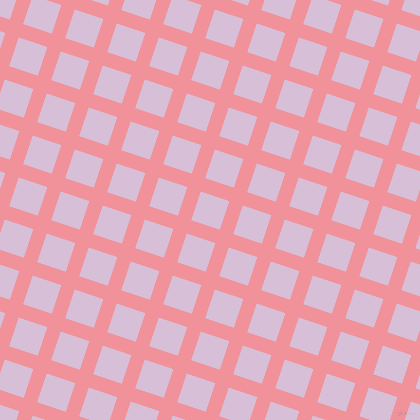 72/162 degree angle diagonal checkered chequered lines, 29 pixel line width, 62 pixel square size, Wewak and Thistle plaid checkered seamless tileable