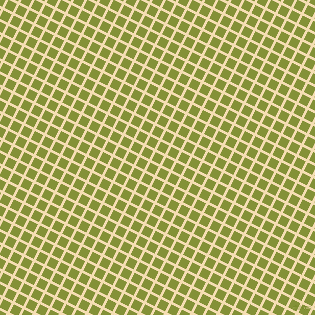 63/153 degree angle diagonal checkered chequered lines, 5 pixel line width, 18 pixel square size, Wheat and Wasabi plaid checkered seamless tileable