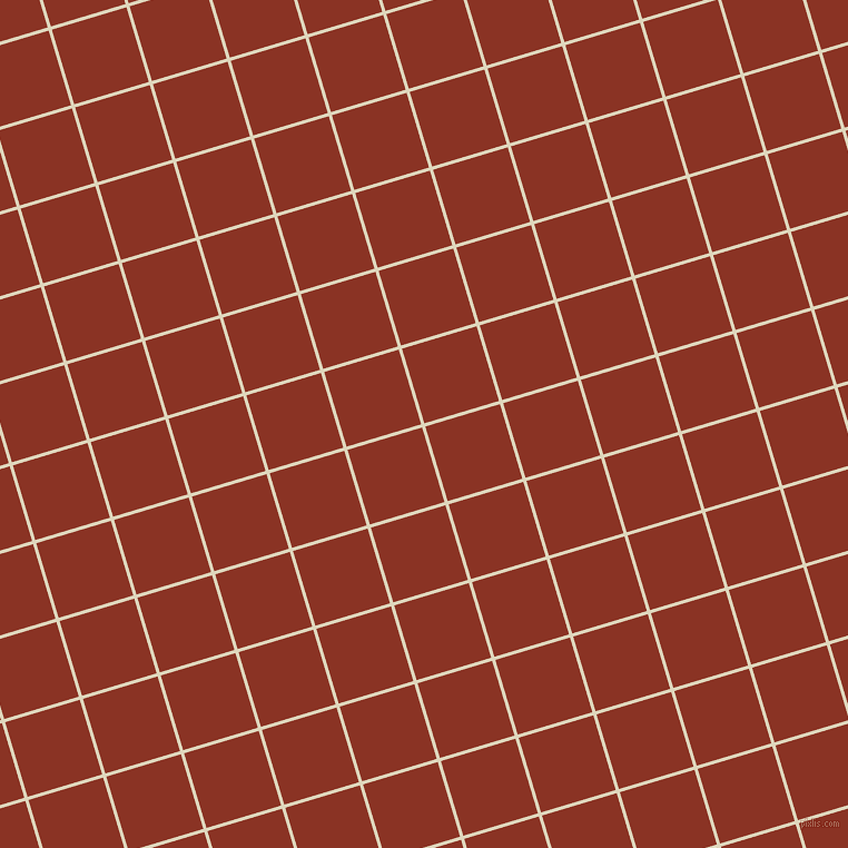 17/107 degree angle diagonal checkered chequered lines, 3 pixel lines width, 70 pixel square sizeWheatfield and Burnt Umber plaid checkered seamless tileable