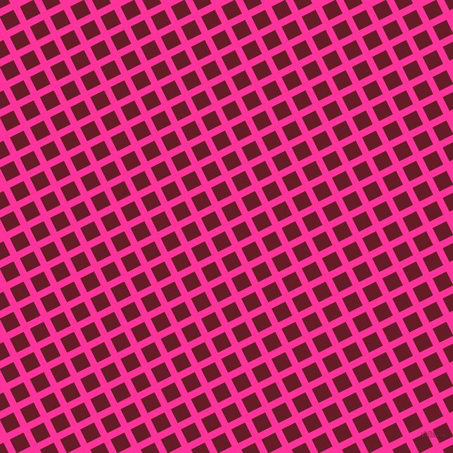 27/117 degree angle diagonal checkered chequered lines, 10 pixel lines width, 22 pixel square size, Wild Strawberry and Pohutukawa plaid checkered seamless tileable