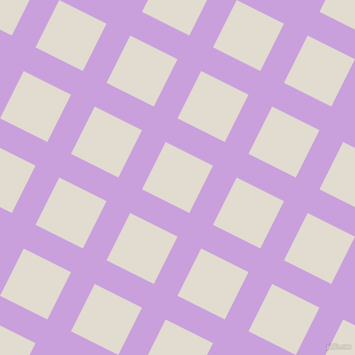 63/153 degree angle diagonal checkered chequered lines, 38 pixel line width, 76 pixel square size, Wisteria and Merino plaid checkered seamless tileable