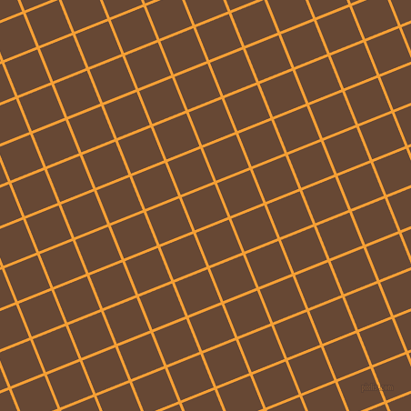22/112 degree angle diagonal checkered chequered lines, 3 pixel line width, 39 pixel square size, Yellow Sea and Jambalaya plaid checkered seamless tileable