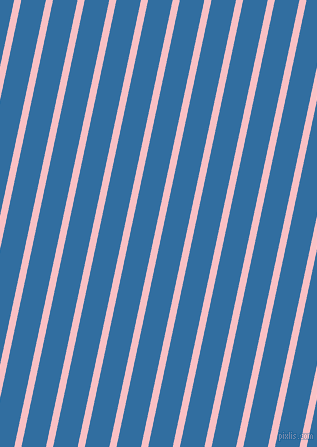 78 degree angle lines stripes, 7 pixel line width, 24 pixel line spacing, Azalea and Lochmara stripes and lines seamless tileable