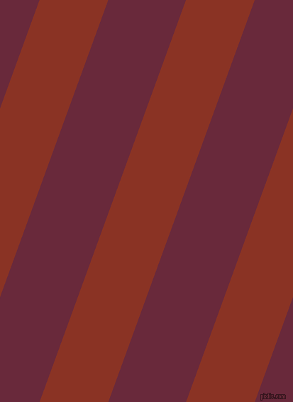 70 degree angle lines stripes, 91 pixel line width, 103 pixel line spacing, Burnt Umber and Siren stripes and lines seamless tileable