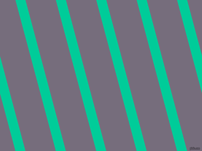 105 degree angle lines stripes, 34 pixel line width, 103 pixel line spacing, Caribbean Green and Mamba stripes and lines seamless tileable