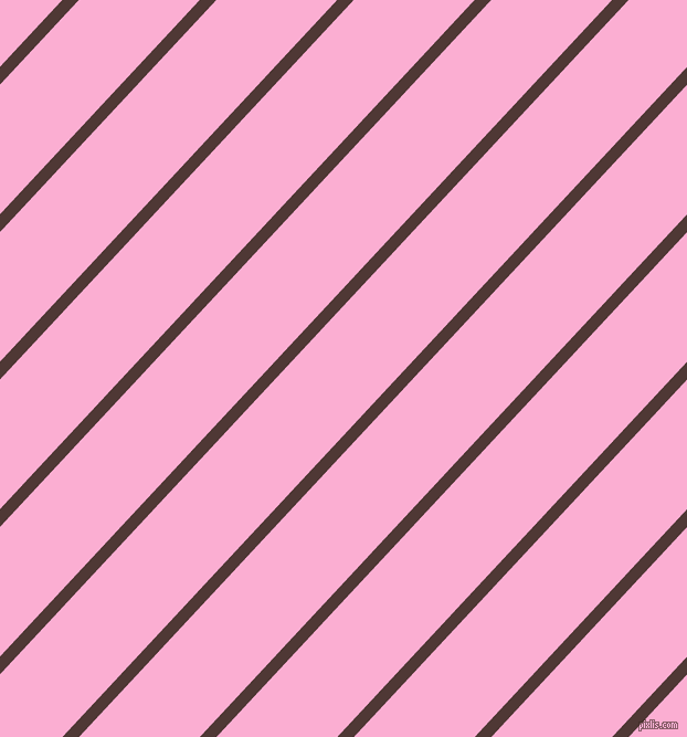 47 degree angle lines stripes, 11 pixel line width, 80 pixel line spacing, Cocoa Bean and Lavender Pink stripes and lines seamless tileable