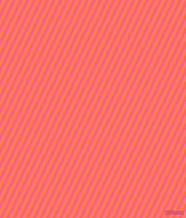 64 degree angle lines stripes, 6 pixel line width, 6 pixel line spacing, Coral and Brink Pink stripes and lines seamless tileable