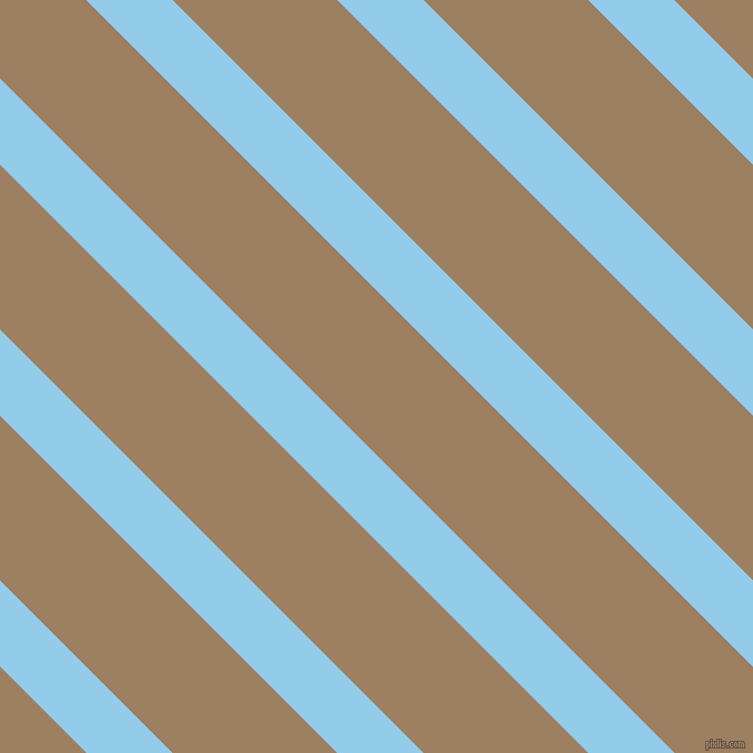 135 degree angle lines stripes, 55 pixel line width, 105 pixel line spacing, Cornflower and Sorrell Brown stripes and lines seamless tileable