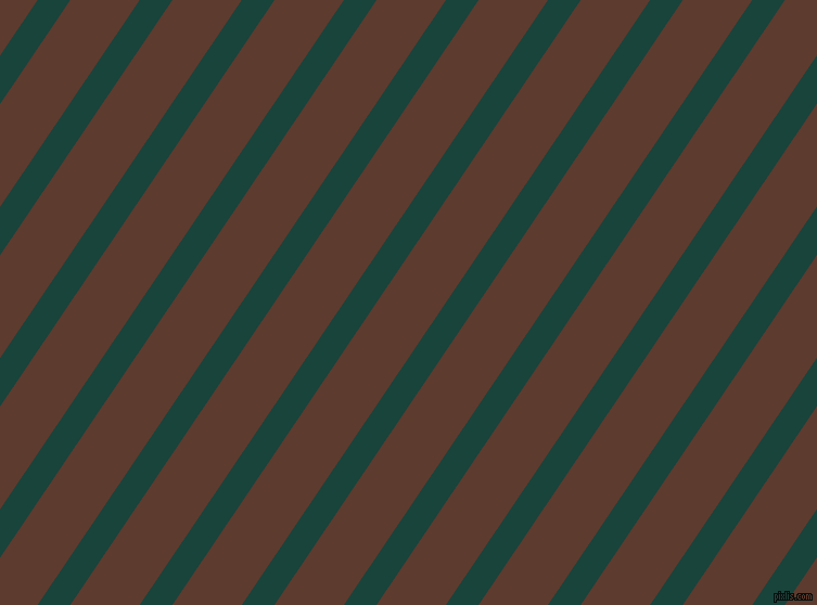 56 degree angle lines stripes, 25 pixel line width, 53 pixel line spacing, Deep Teal and Cioccolato stripes and lines seamless tileable