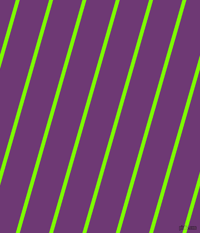 74 degree angle lines stripes, 8 pixel line width, 58 pixel line spacing, Lawn Green and Eminence stripes and lines seamless tileable