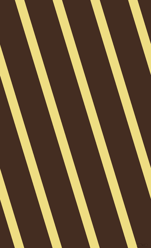 107 degree angle lines stripes, 30 pixel line width, 90 pixel line spacing, Light Goldenrod and Morocco Brown stripes and lines seamless tileable
