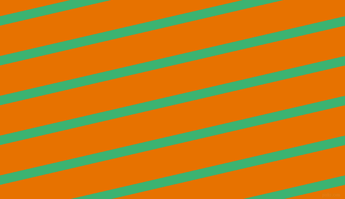 13 degree angle lines stripes, 18 pixel line width, 58 pixel line spacing, Medium Sea Green and Mango Tango stripes and lines seamless tileable