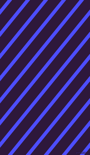 51 degree angle lines stripes, 12 pixel line width, 36 pixel line spacing, Neon Blue and Blackcurrant stripes and lines seamless tileable