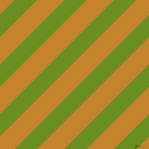 45 degree angle lines stripes, 52 pixel line width, 63 pixel line spacing, Olive Drab and Geebung stripes and lines seamless tileable