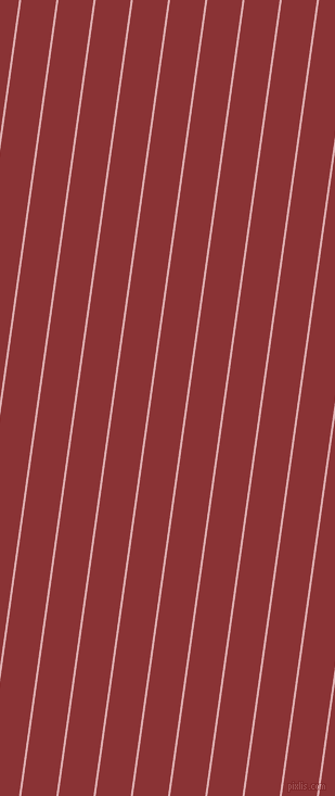82 degree angle lines stripes, 2 pixel line width, 32 pixel line spacing, Pale Chestnut and Old Brick stripes and lines seamless tileable