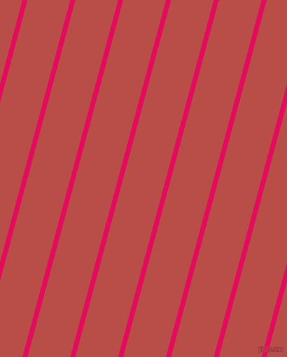 75 degree angle lines stripes, 7 pixel line width, 59 pixel line spacing, Razzmatazz and Chestnut stripes and lines seamless tileable