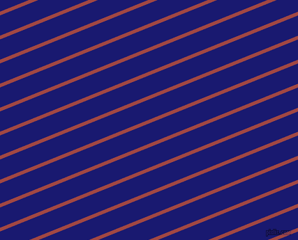 22 degree angle lines stripes, 5 pixel line width, 27 pixel line spacing, Roof Terracotta and Midnight Blue stripes and lines seamless tileable