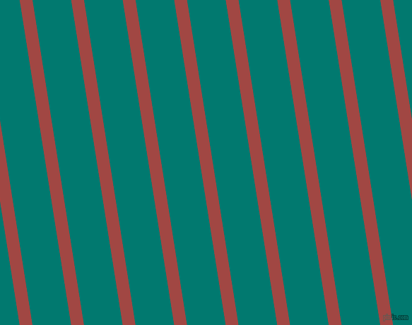 99 degree angle lines stripes, 18 pixel line width, 54 pixel line spacing, Roof Terracotta and Pine Green stripes and lines seamless tileable