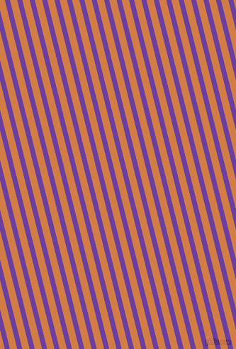 104 degree angle lines stripes, 7 pixel line width, 10 pixel line spacing, Royal Purple and Raw Sienna stripes and lines seamless tileable