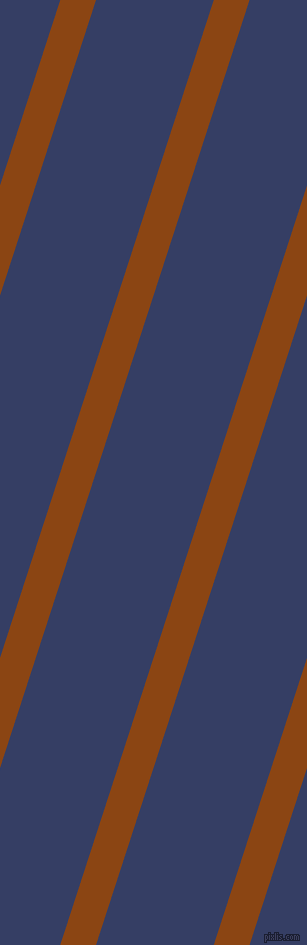 72 degree angle lines stripes, 34 pixel line width, 112 pixel line spacing, Saddle Brown and Bay Of Many stripes and lines seamless tileable
