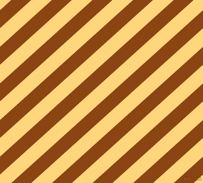 42 degree angle lines stripes, 27 pixel line width, 28 pixel line spacing, Saddle Brown and Salomie stripes and lines seamless tileable