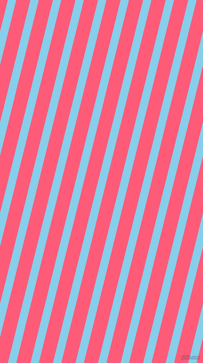 76 degree angle lines stripes, 16 pixel line width, 27 pixel line spacing, Sky Blue and Wild Watermelon stripes and lines seamless tileable